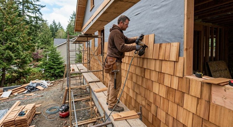 Cedar Siding Installation in Boston, MA